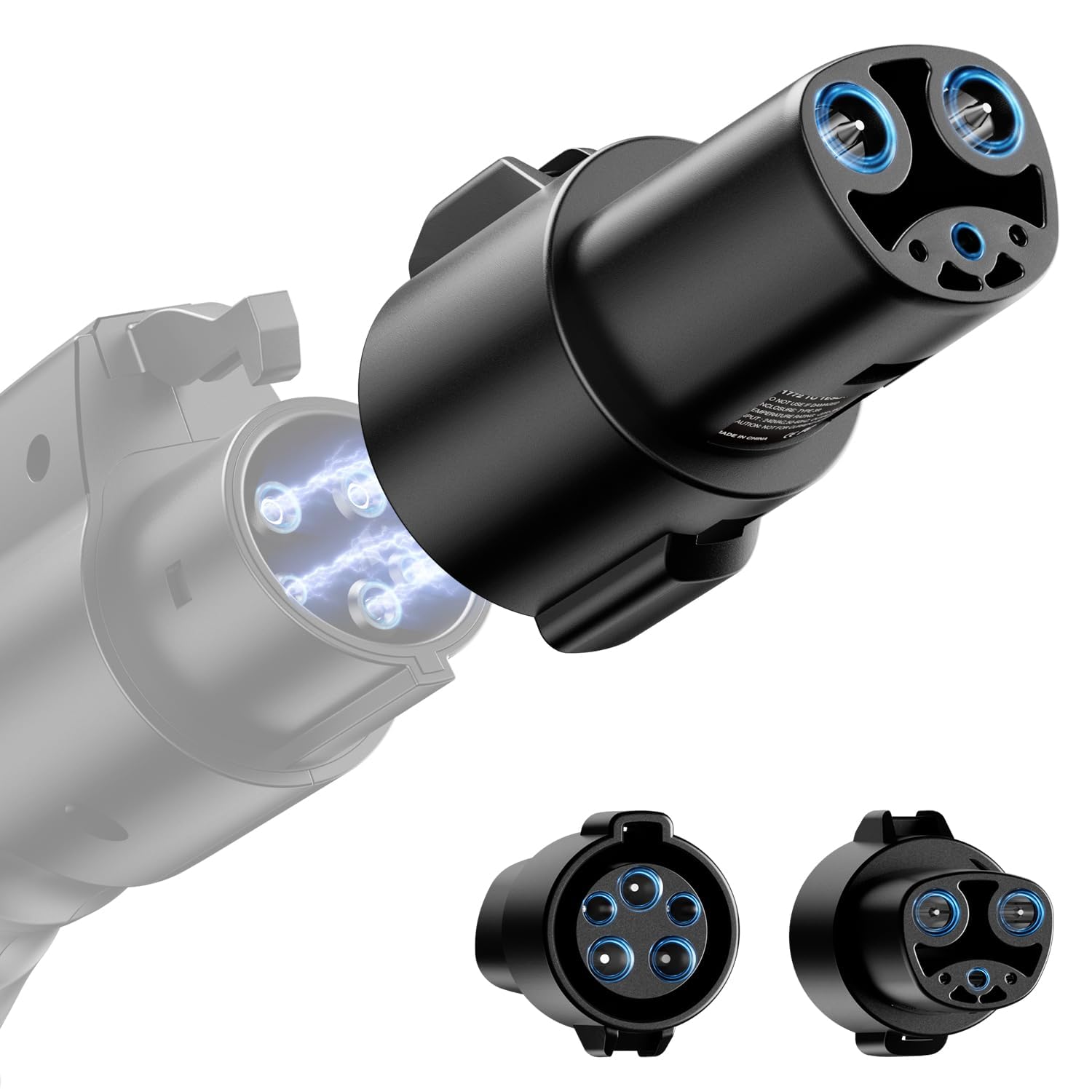 Focsprod J1772 To Tesla Charger Adapter, Max 80A 280V Fast Charging For Tesla Model 3/Y/X/S With Safety Certified Charger Connecting Charging Adapter, Sae J1772 Ev Adapter For Tesla Cars Only